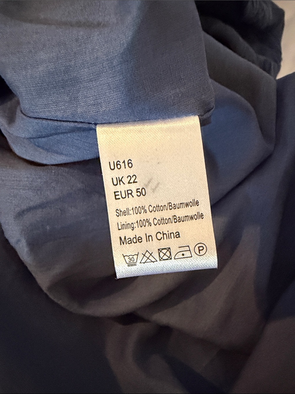 Poetry 100% Cotton NWT Navy Maxi Skirt with Flowing Tiered Silhouette -Sz 18 - Picture 6 of 8